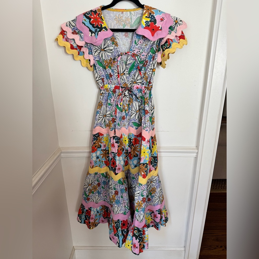 Celia B Olav Floral Multicolor Midi Dress
